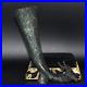 Ancient Near Eastern Parthian Empire Bronze Rhyton with Protome of Stag