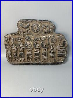 Ancient Near Eastern Stone Tablet With Deferent Ritual Anunaki Scenes