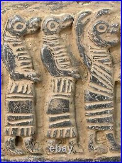 Ancient Near Eastern Stone Tablet With Deferent Ritual Anunaki Scenes