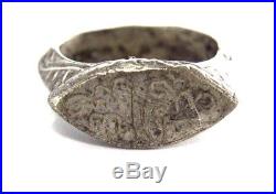 Ancient Ottoman Empire Solid Silver Gents Ring. Stunning! 1v244