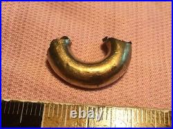 Ancient Ptolemaic greek Egypt gold HAIR TiE, 1.5 gram Interior core charcoal