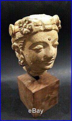 Ancient Style Ghandharan Bust PAKISTAN Museum Mount Circa 1956