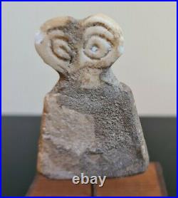 Ancient Syrian Stone Eye Idol Tell Brak Circa 3000 BC PROVENANCE Very Rare