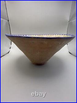 Antique 14th 16th Century Islamic Safavid Sultanabad Stoneware Bowl 9 in F7