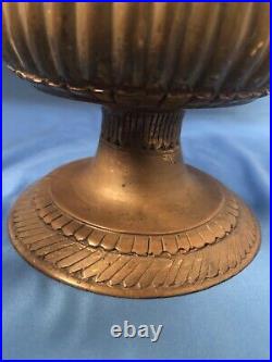 Antique 18-19th c Mughal Bronze/Copper Hookah Base / Vase