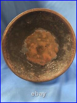 Antique 18-19th c Mughal Bronze/Copper Hookah Base / Vase