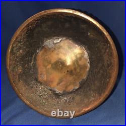 Antique 18-19th c Mughal Bronze/Copper Hookah Base / Vase