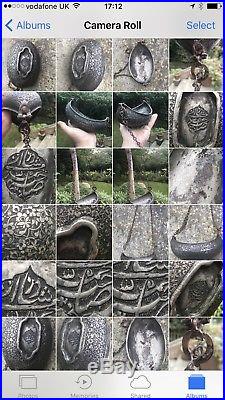 Antique 18th C Islamic Persian Safave Script Darvish Beggere Bowl Kashkol Signed