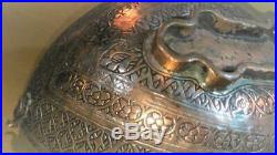 Antique 19th C. Copper Kashkul Persian Beggar's Bowl