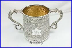 Antique 19th C Islamic Persian Moorish Style Roberts & Belk Silver Plated Teaset