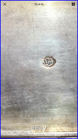 Antique 19th C Ottoman Russian Persian Solid Silver Nielo Cigarette Case By Van