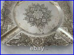 Antique 84 Silver Middle Eastern AshTray Signed Vartan A. O