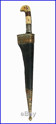 Antique Afghan Khyber Knife Straigh Blade Islamic sword dagger messer 18/12