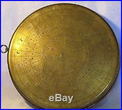 Antique Ancient Arabic Persian Bedouin Astrolabe. Sundial Signed. Circa Early1800