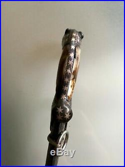 Antique Arabic Islamic Oman Arabian Knife Khanjar Jambiya Dagger Leopard Head