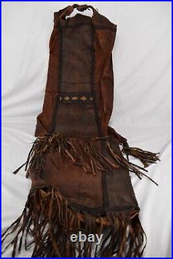 Antique Bedouin Middle Eastern Traditionlal Tribal Leather Handbag