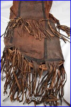 Antique Bedouin Middle Eastern Traditionlal Tribal Leather Handbag