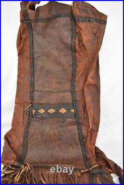 Antique Bedouin Middle Eastern Traditionlal Tribal Leather Handbag