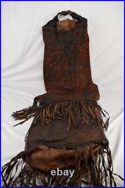 Antique Bedouin Middle Eastern Traditionlal Tribal Leather Handbag