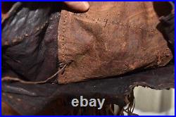 Antique Bedouin Middle Eastern Traditionlal Tribal Leather Handbag