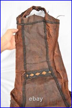 Antique Bedouin Middle Eastern Traditionlal Tribal Leather Handbag