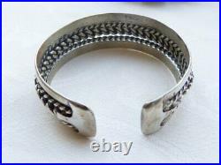 Antique Bedouin Silver Bracelet, Siwa Oasis Style Bracelet, Cuff Bracelet