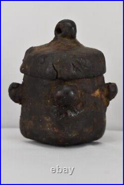 Antique Bedouin Yemen Leather Pot