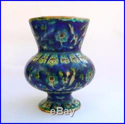 Antique Blue Pottery Iznik Kuthaya Islamic Ceramics Palestine Vase