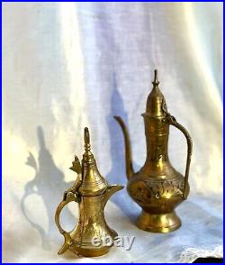 Antique Brass Arabic Coffee Pots