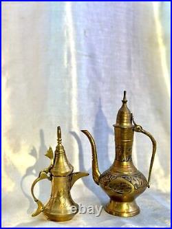 Antique Brass Arabic Coffee Pots