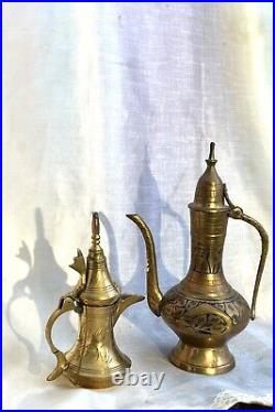 Antique Brass Arabic Coffee Pots