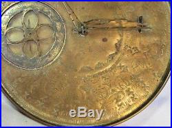 Antique Brass Persian Bedouin Astrolabe. Signed