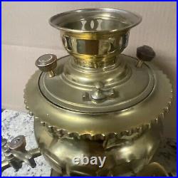 Antique Brass Persian SAMOVAR. With Tray. In Great Shape. C8