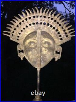 Antique Bronze Brass Asian Tibetan Thai African Mask Tribal? ONE of A KIND? J8