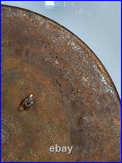 Antique Ceremonial Islamic Persian Qajar Shield Engraved Antique Reproduction