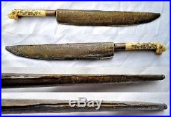 Antique Dagger Knife Bichak from Bosnia Not Shamshir Sword Damascus Wootz 1900's