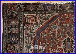 Antique Early 20thC Fine Hand Woven Wool, Isfahan Sarouk Carpet Rug, NR
