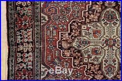 Antique Early 20thC Fine Hand Woven Wool, Isfahan Sarouk Carpet Rug, NR