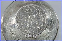Antique Egyptian Cairo Ware Hallmarked Solid Silver Bowls