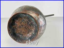 Antique Egyptian Islamic Middle Eastern Tinned Copper Brazier Pitcher Basin Bowl