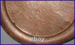 Antique Hand Made Islamic Folk Copper Serving Tray