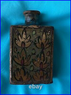 Antique Handcrafted Persian Pottery Bottle