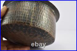 Antique Islamic Arabic Ottoman Saudi Yemen Jewish Bowl Copper Ethnic
