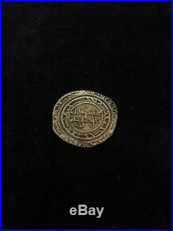 Antique Islamic Arabic Very Old Calligraphy Solid 999 Or 24ct Gold Money Coin
