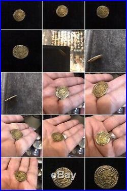 Antique Islamic Arabic Very Old Calligraphy Solid 999 Or 24ct Gold Money Coin