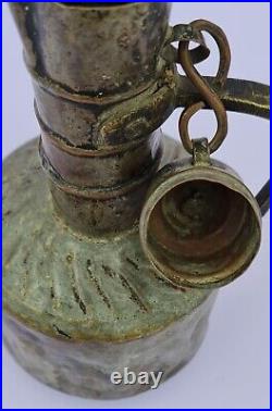 Antique Islamic Arabic Yemen Saudi Dallah Coffee Pot Copper