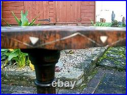 Antique Islamic Beautifully Inlaid Pedestal Wooden Table