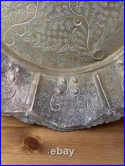 Antique Islamic Big Art Copper Plate