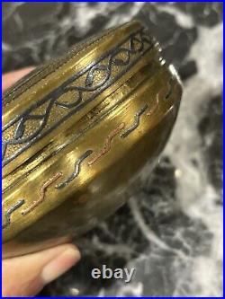 Antique Islamic Engraved Brass Chapati Box