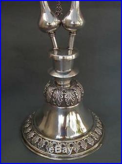 Antique Islamic Indo Persian Pipe Huqqa Hookah Solid Sterling Silver 2.14 kg